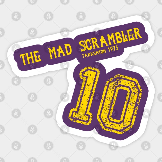 Fran Tarkenton The Mad Scrambler Sticker by Pastime Pros